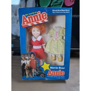 VINTAGE 1982 Knickerbocker 6" The World of Annie Movie Doll SEALED! Collectible